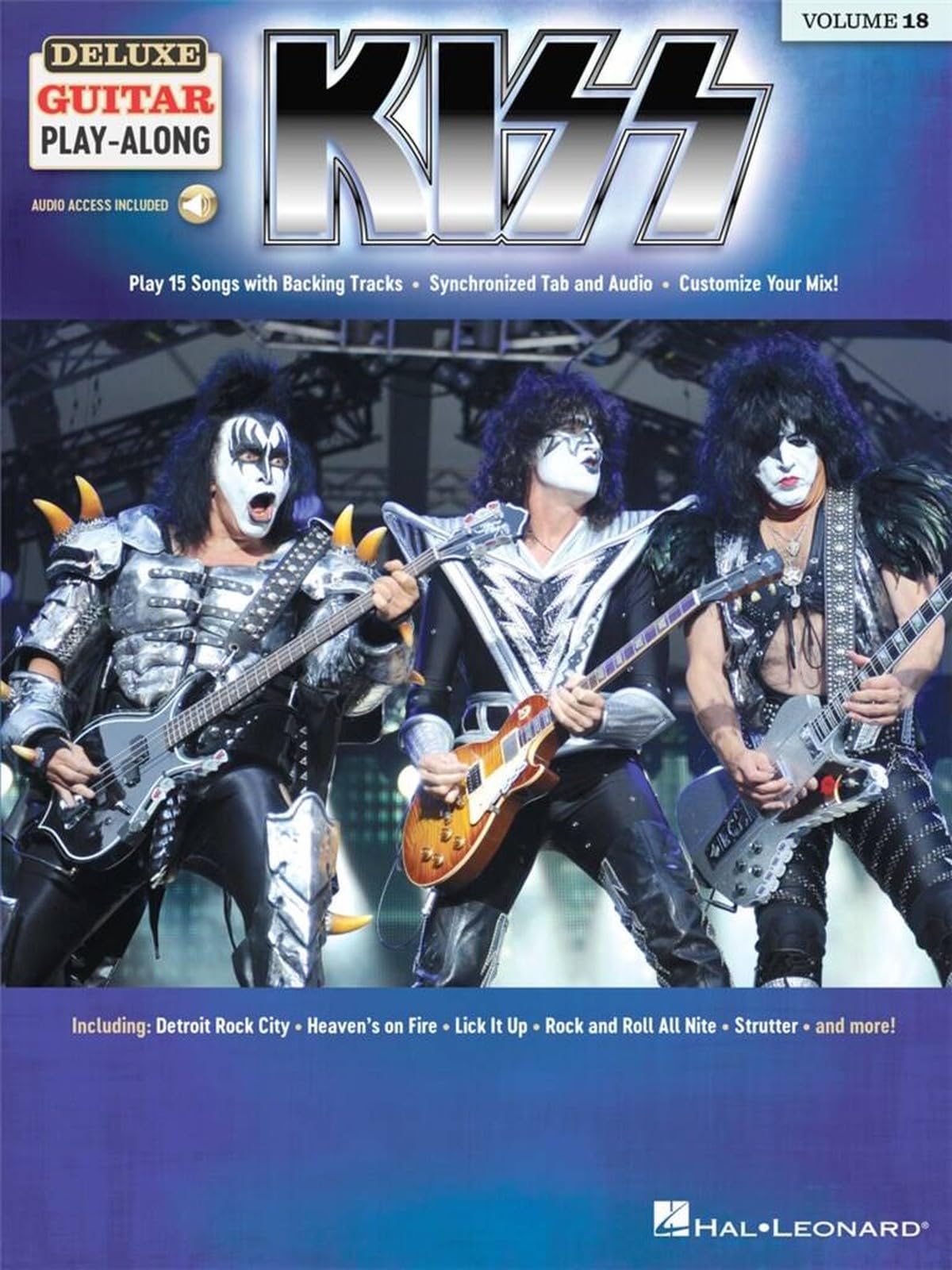 Kiss Deluxe Guitar Play-Along Volume 18