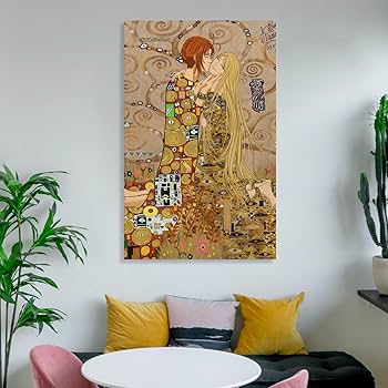 Amazon.co.jp: Gustav Klimtグスタフ・クリムト《接吻