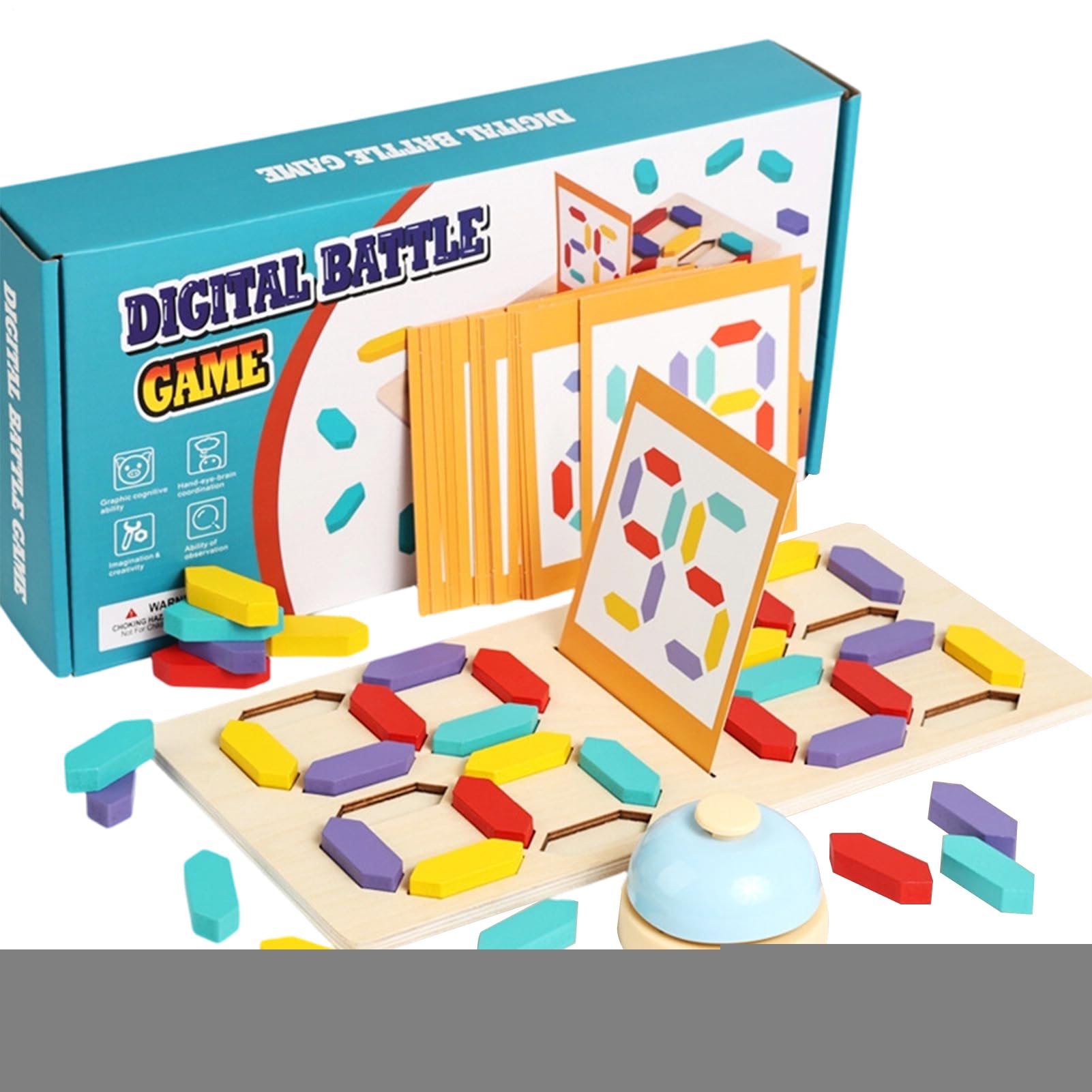 Juego de bloques y emparejamiento ideal para desarrollar la lógica infantil 8