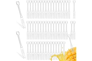 Tenedores de plástico desechables para frutas de 1000 piezas: tenedores para tartas,...