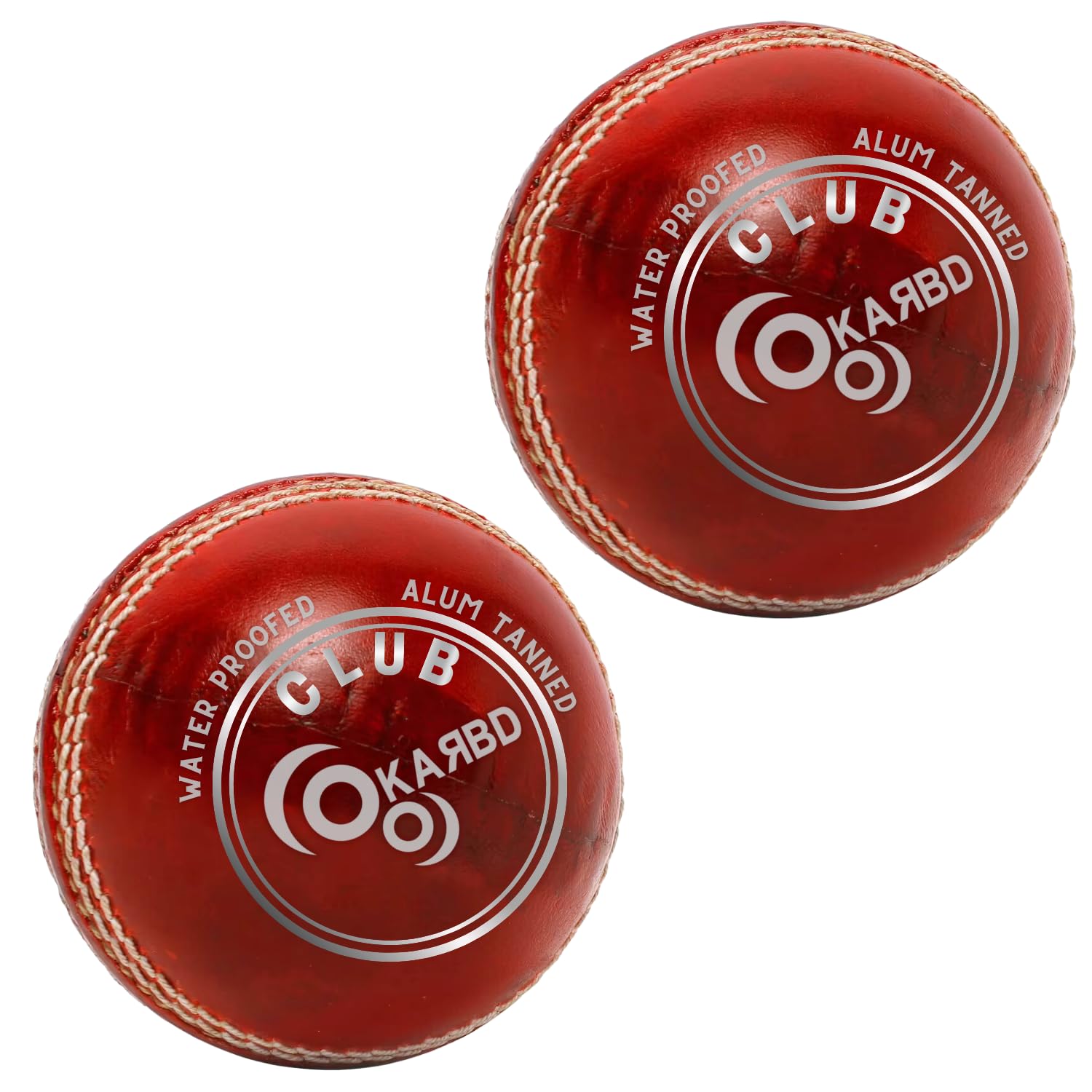 Cricket Ball Leather 4 Piece Professional Hand Stitching Seam Waterproof Coating Season Ball for Tournament Club Matches (50+ Overs, Club Red, Combo Pack Set of 2)-picture-25