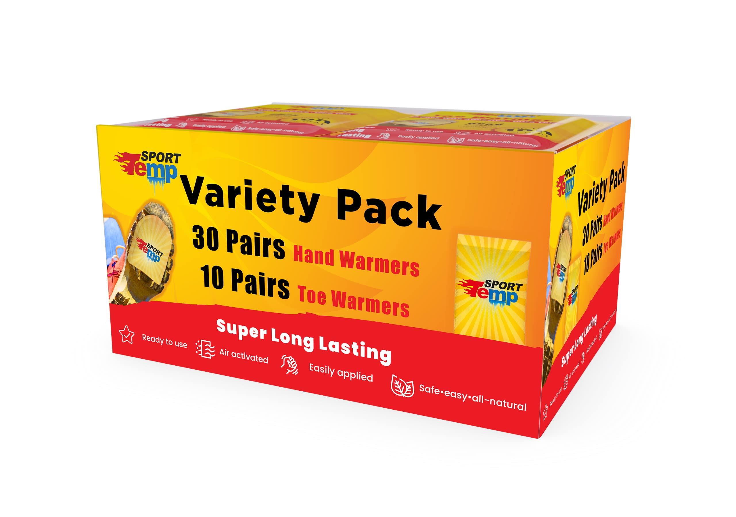 Buy Hand & Toe Warmers Variety Pack, 30 Pairs Hand Warmers, 10 Pairs