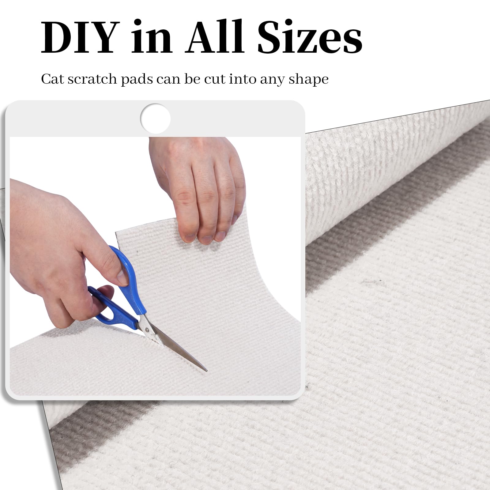 Tappetino Antigraffio Per Gatti - 2m X 40cm Autoadesivo, Per Divano E Mobili - Marrone - Foto 8