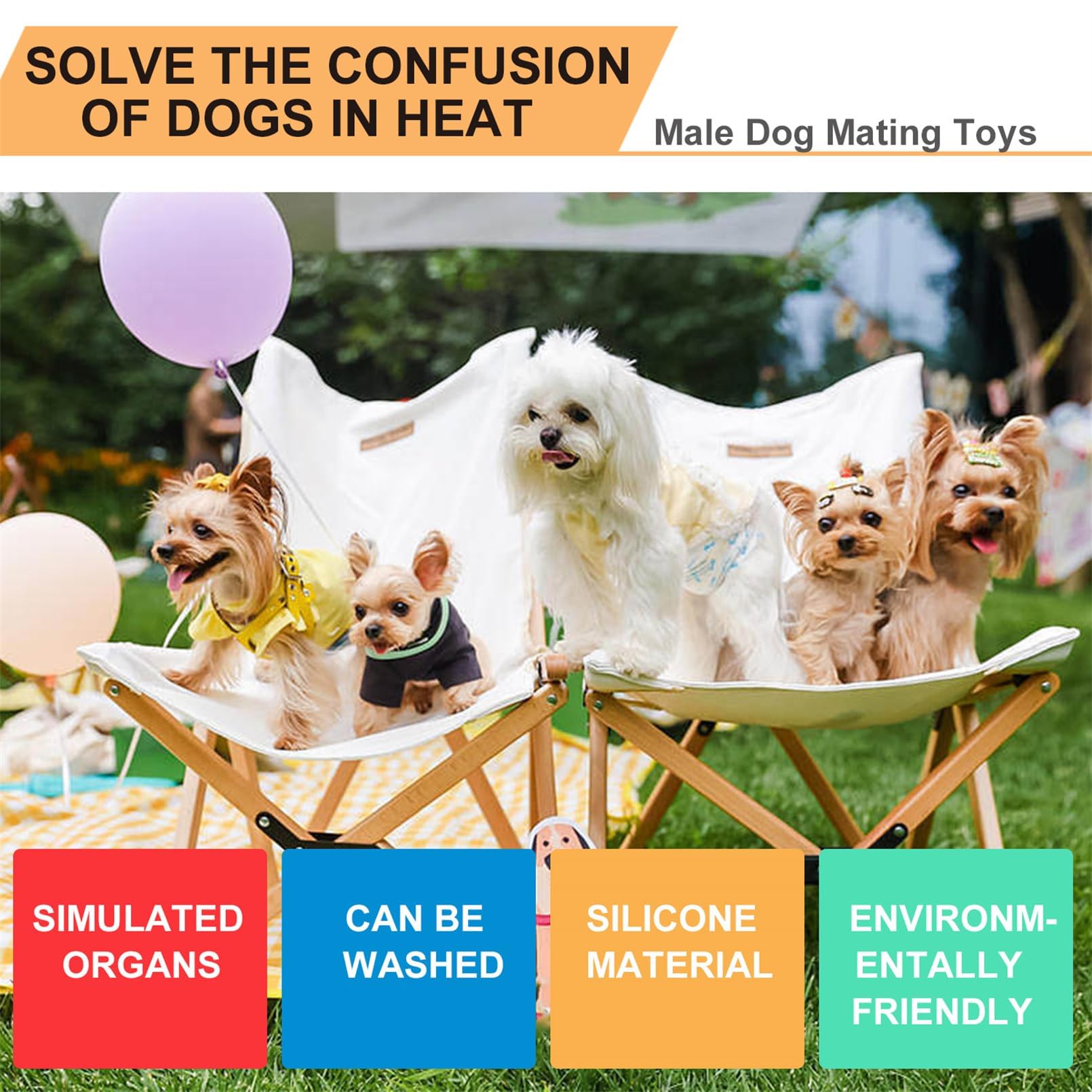 Juguetes para perros de ventilación de estro mascota, juguete de apareamiento de simulación de silicona, perros para mascotas juguetes chirridos de felpa, novia de una muñeca para perros 18cm/7.1in
