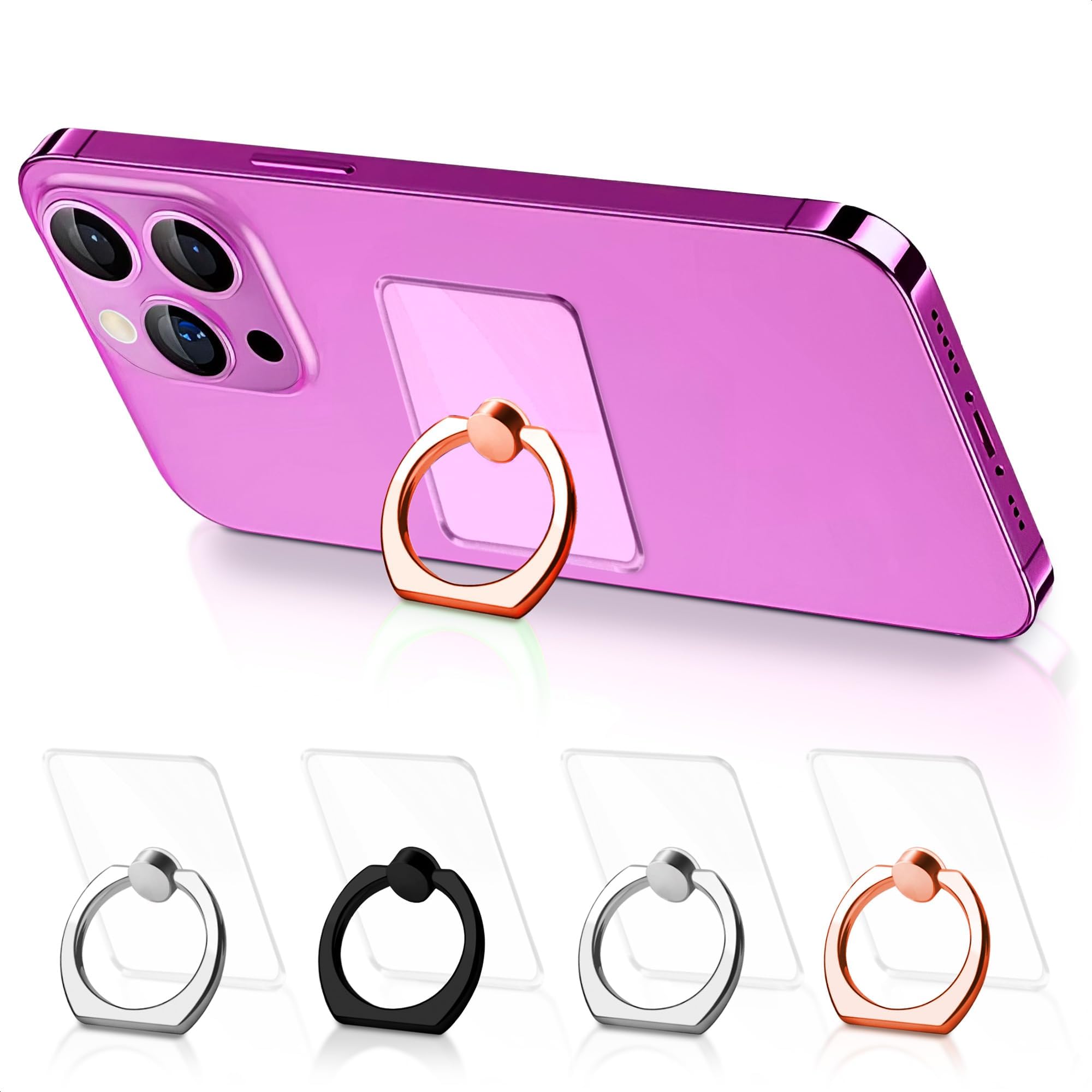 4 Pcs Cell Phone Ring Holder Stand – Finger Ring for Phone Case