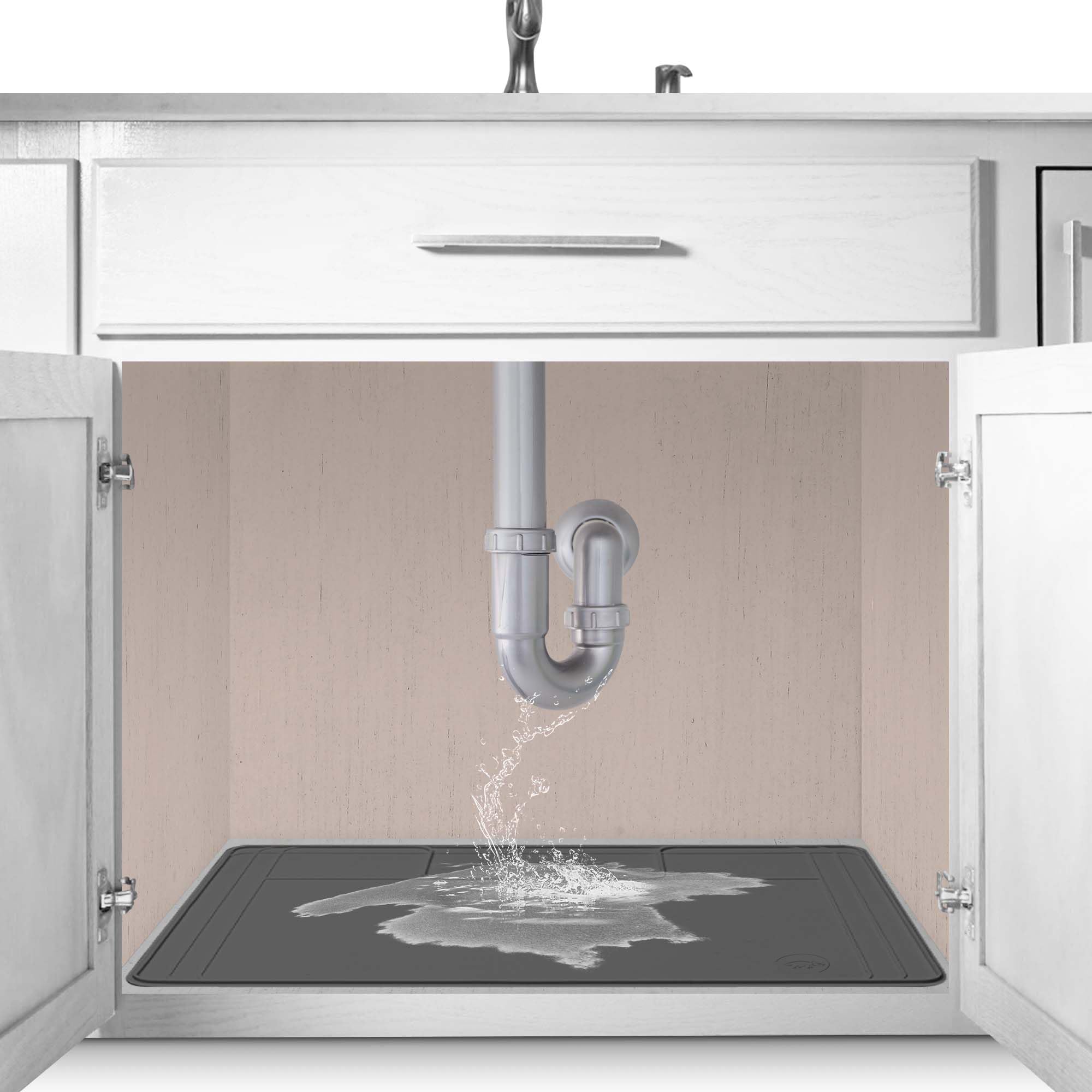 Amazon.com: The Original Under Sink Mat - Adjustable Silicone mat ...