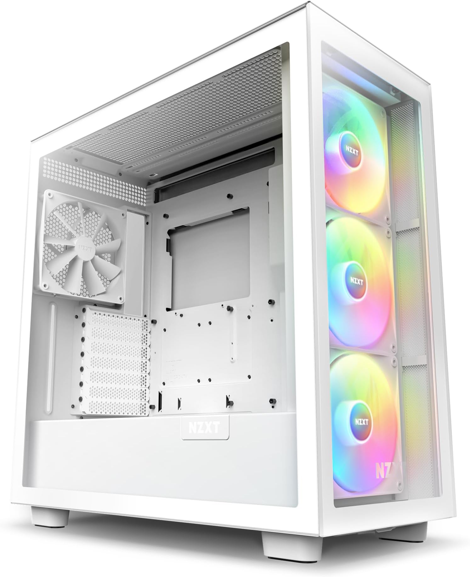 NZXTH7 Elite - CM-H71EW-02 - ATX Mid Tower PC Gaming Case - Front I/O USB Type-C Port - Quick-Release Tempered Glass Side Panel - White (2023)