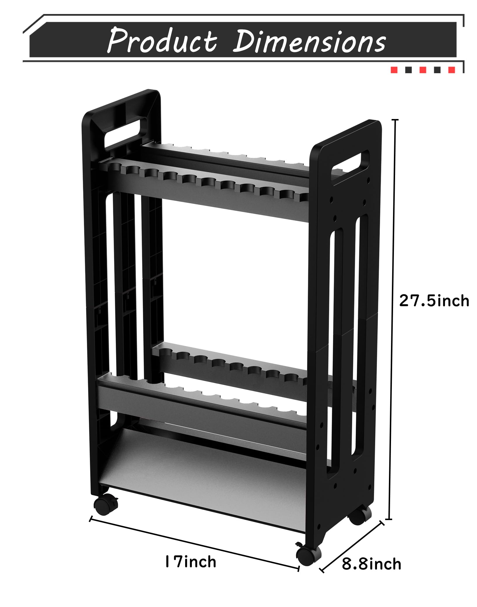 Jorazor Fishing Rod Holder,Fishing Pole Holders for Garage,Rod Holder for 16 Rod and Reel Combos,Vertical Fishing Rod Rack Floor Storage,Fishing Gifts for Men (Gray)