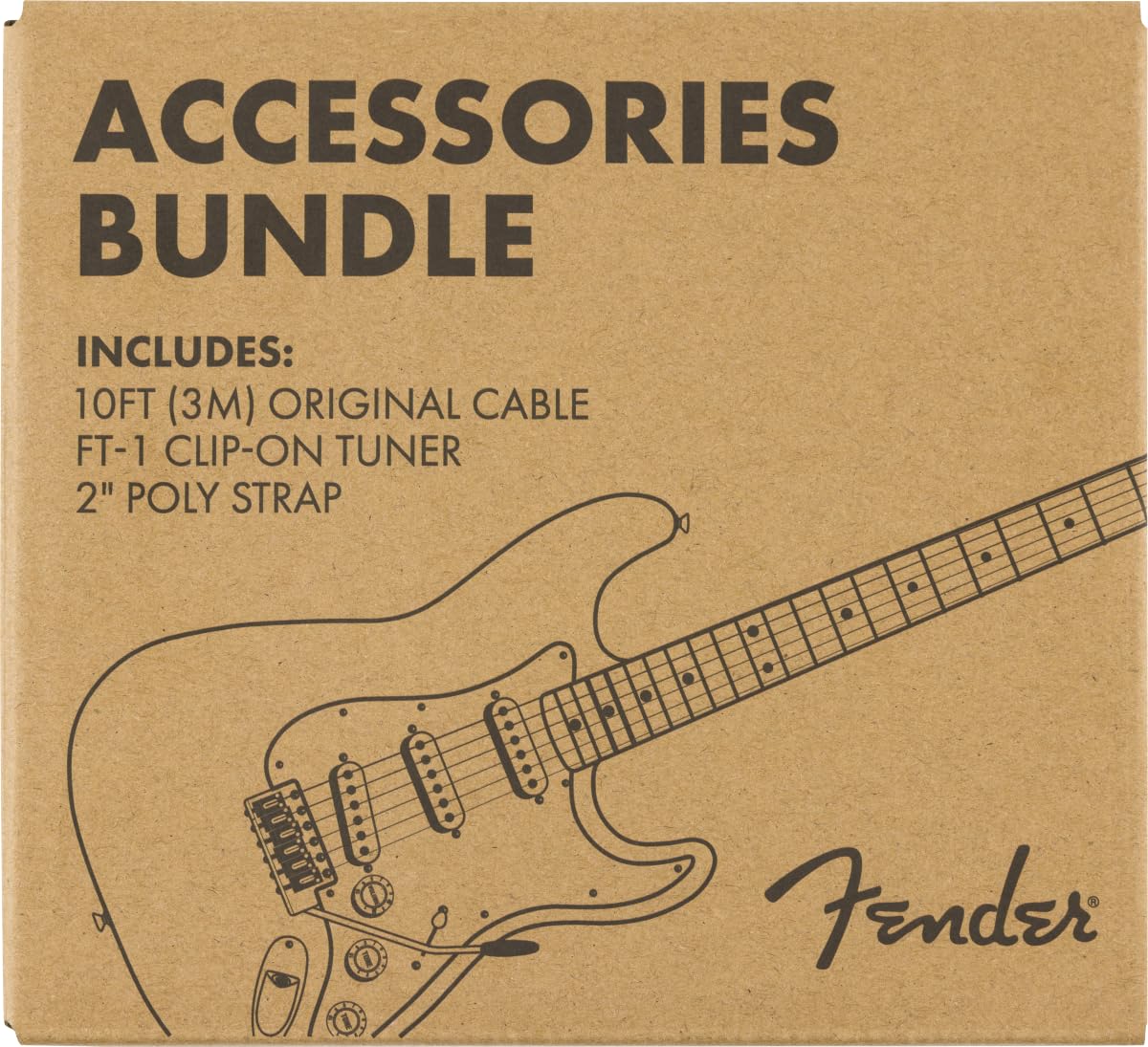 Accessori Bundle Pack - Cavo, Accordatore, Cinghia