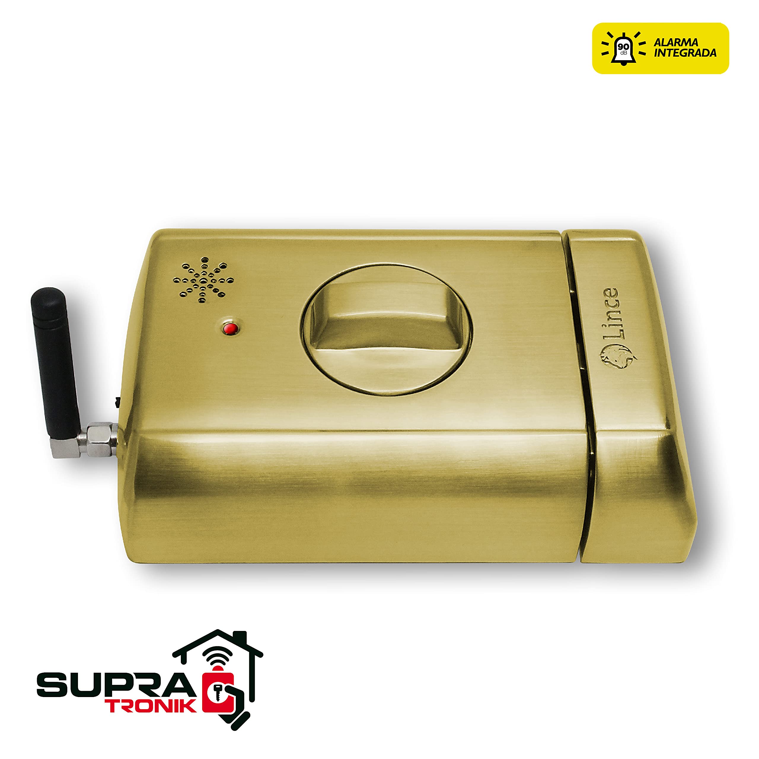 Lince Cerradura electrónica Invisible con Alarma SUPRATONIK, Oro