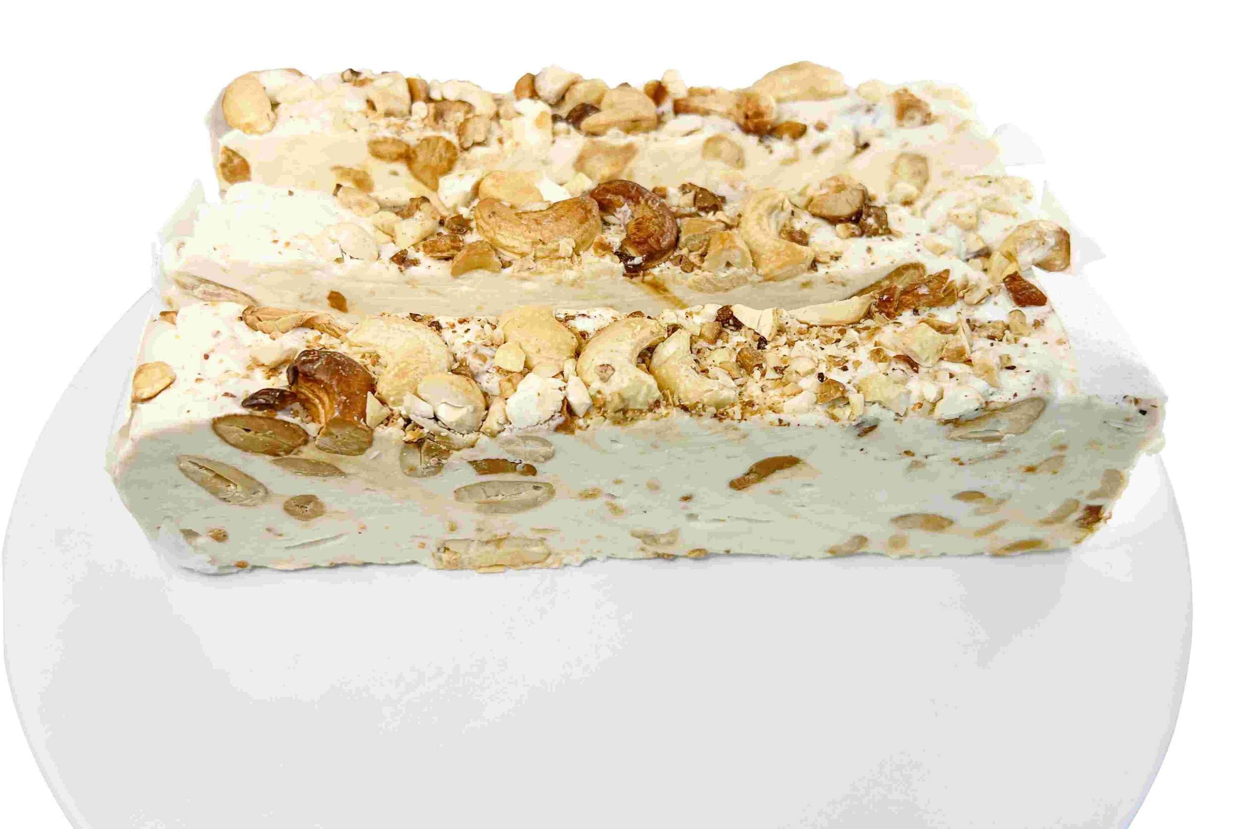 Andy Anand Cashew Nougat Soft Brittle, Turron made with Wildflower Honey, Flown in from France, Made in Authentic Traditional French way, Taste in Every Bite, for an amazing experience (7 Oz)