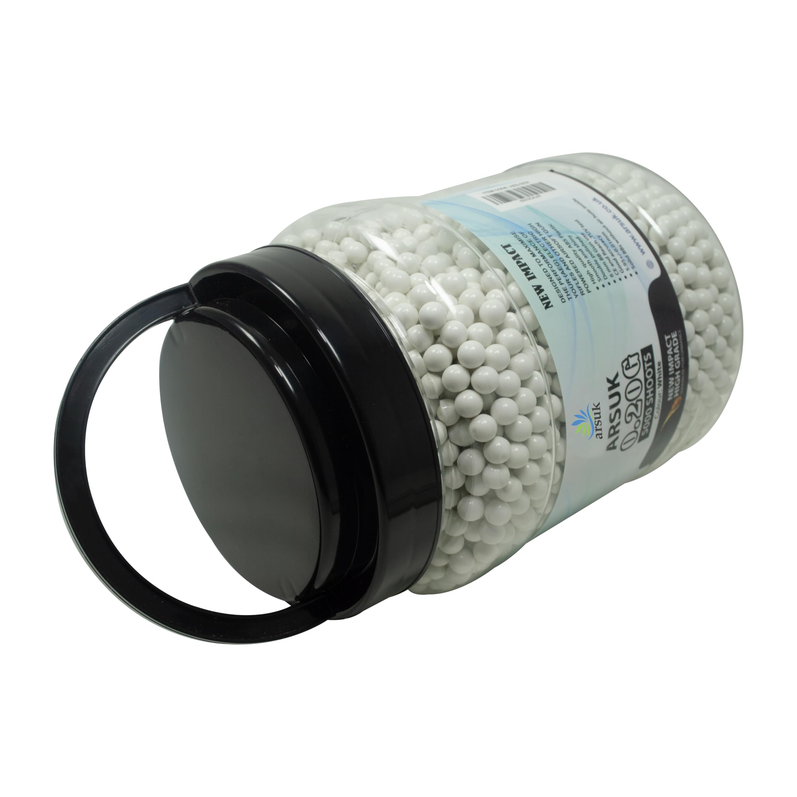 ARSUK Pallini Airsoft BB 6mm 0,20g – Ultra-lisci e senza saldature per precisione di tiro e allenamento tattico – Plastica ABS per prestazioni costanti