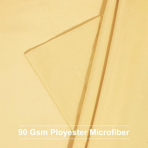 Miniatura 3 de uxcell Paquete de 2 fundas de almohada de microfibra cepillada suave con cierre de sobre, estándar (20 x 26 pulgadas), color amarillo suave