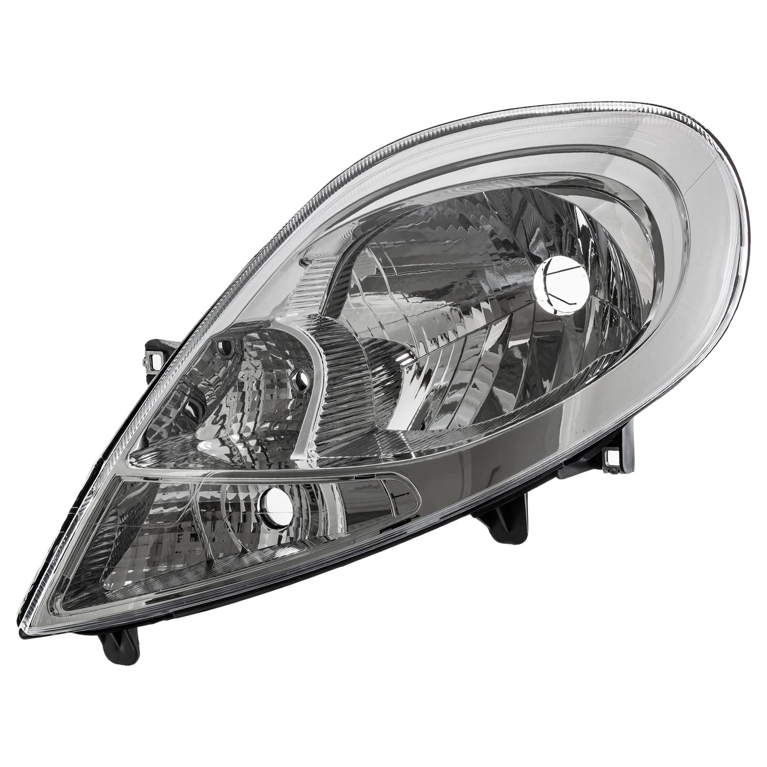 Faro principal delantero izquierdo cromado + amarillo H4 para modelo Primastar (X83) año de fabricación: 01/2007>> Vivaro (E7/F7/J7) Trafic II (EL/FL/JL) 01/2007->>