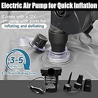 Vista 4 de Colchón inflable de aire para SUV, colchón de automóvil, cama de viaje de doble cara, para campamento, colchón de dormir para SUV universal