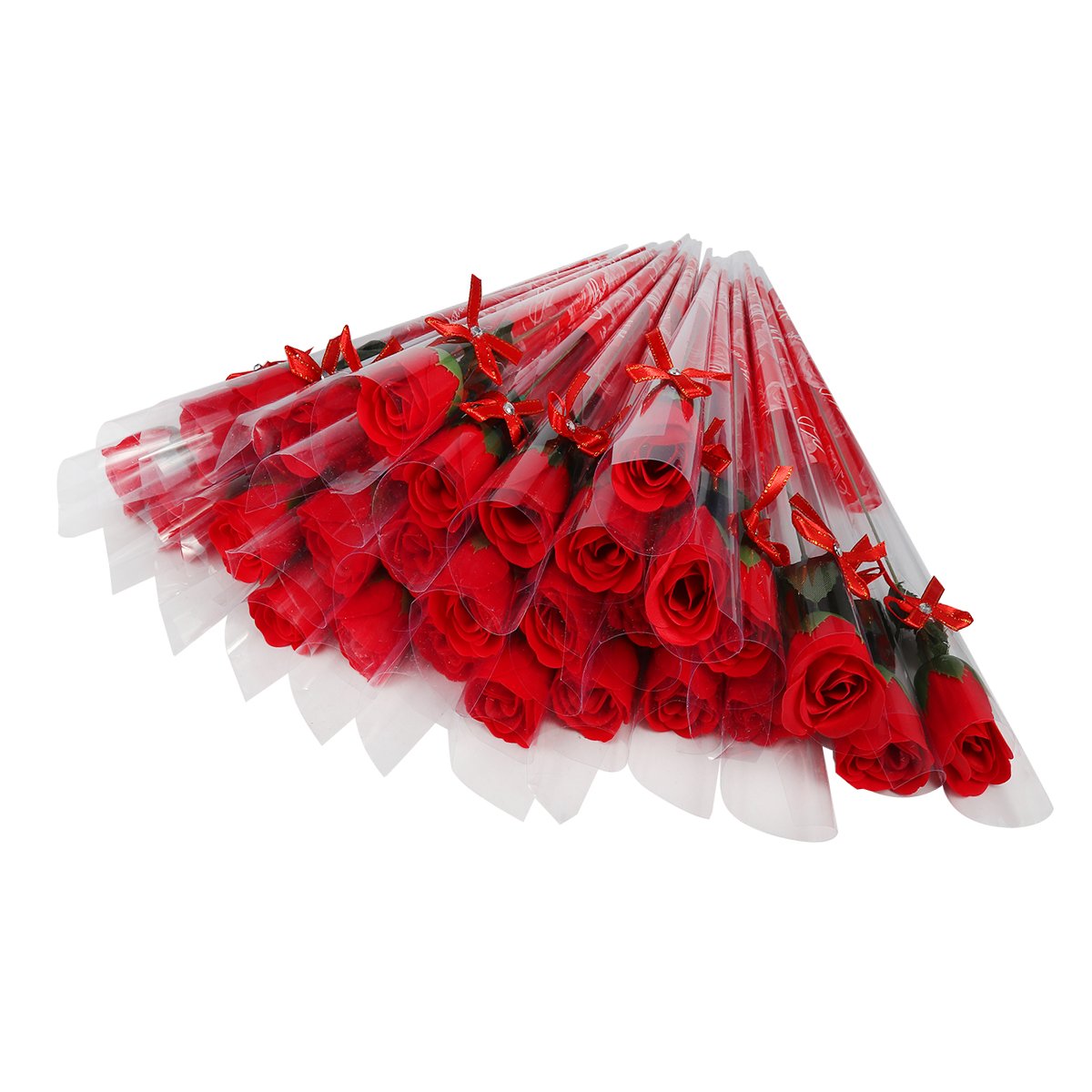 38 Stück Rosen Seifen Gastgeschenk Rot Rose Blütenblatt Bad Körper Seife Hochzeit Party Geschenk Deko für Valentinstag Muttertag Jahrestag