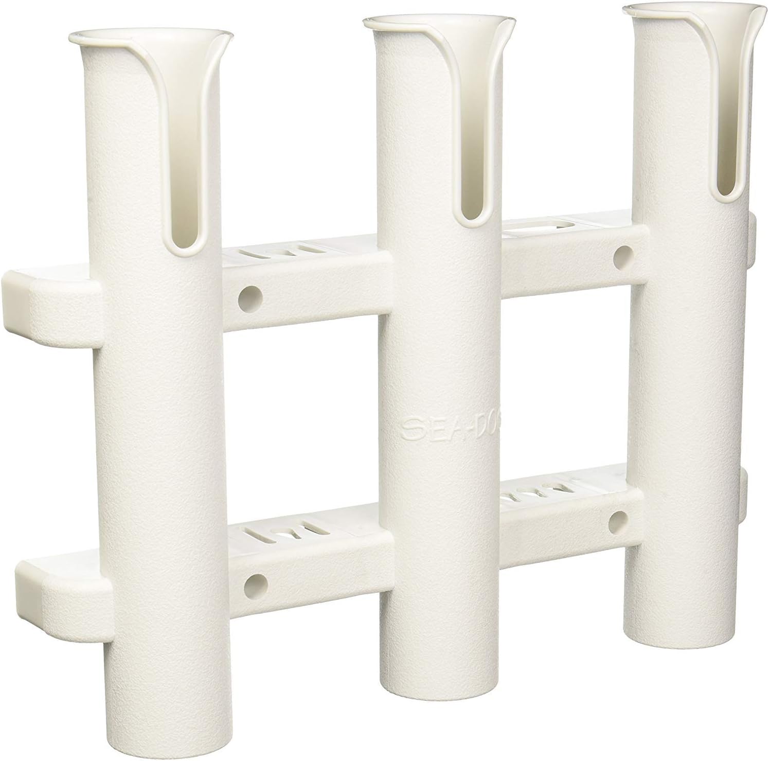 Sea Dog 325038-1 Three Pole Side-Mount Rod Holder, White