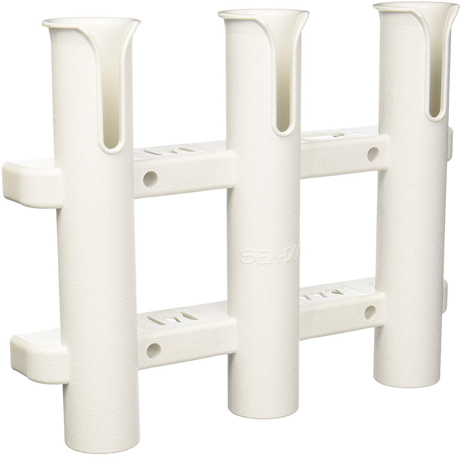 Sea Dog 325038-1 Three Pole Side-Mount Rod Holder, White