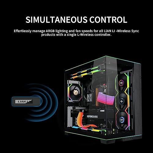 Miniatura 6 de Lian Li UNI Fan - Controlador inalámbrico L para ventiladores de computadora, funciona con SL-Infinity Wireless, CL Wireless, SL & TL Wireless