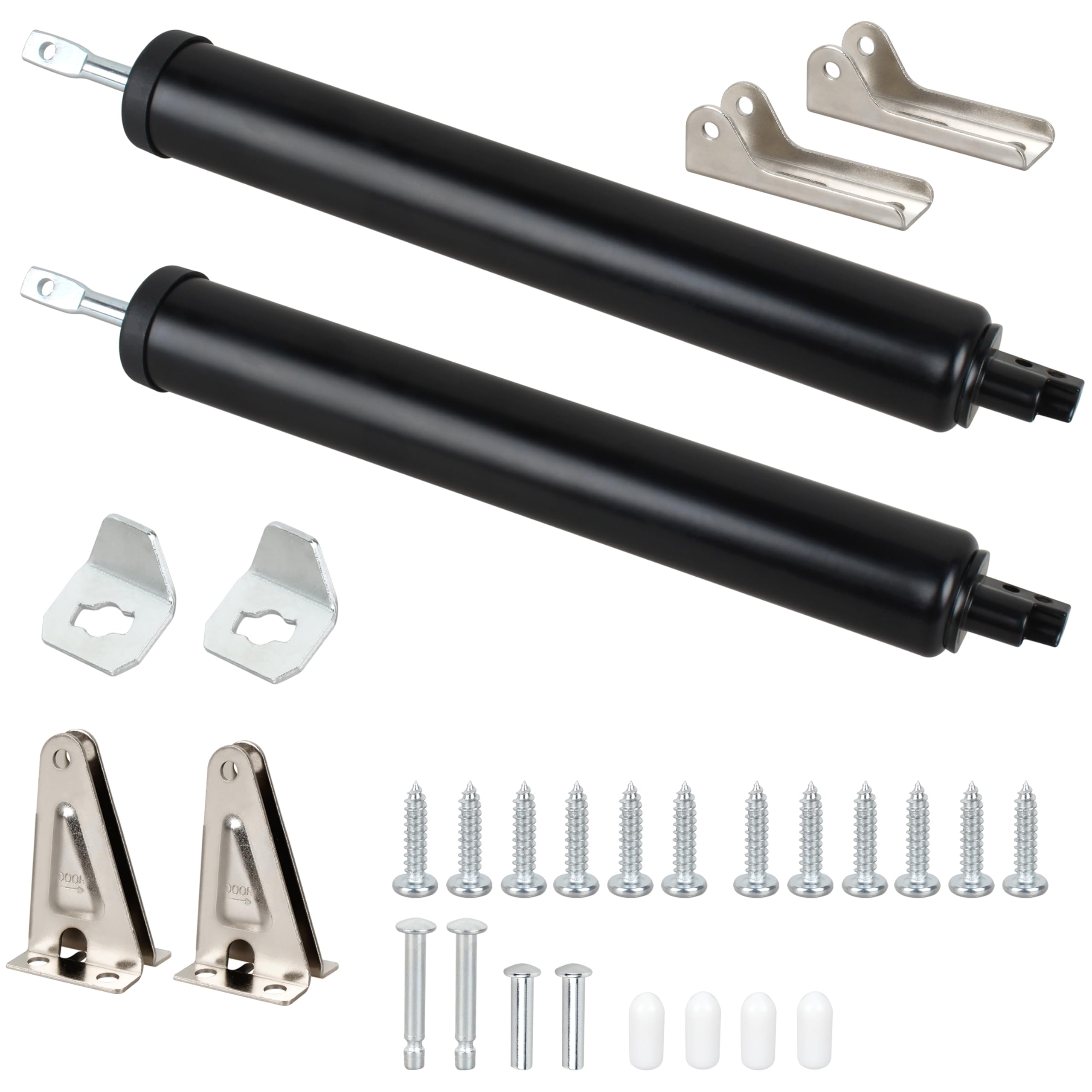 2 Pack Heavy Duty Screen Door Closers - Adjustable Pneumatic Storm Door Shocks with Cushion Speed Control, Smooth Closing for Screen & Storm Doors, Black — Amazon image 2