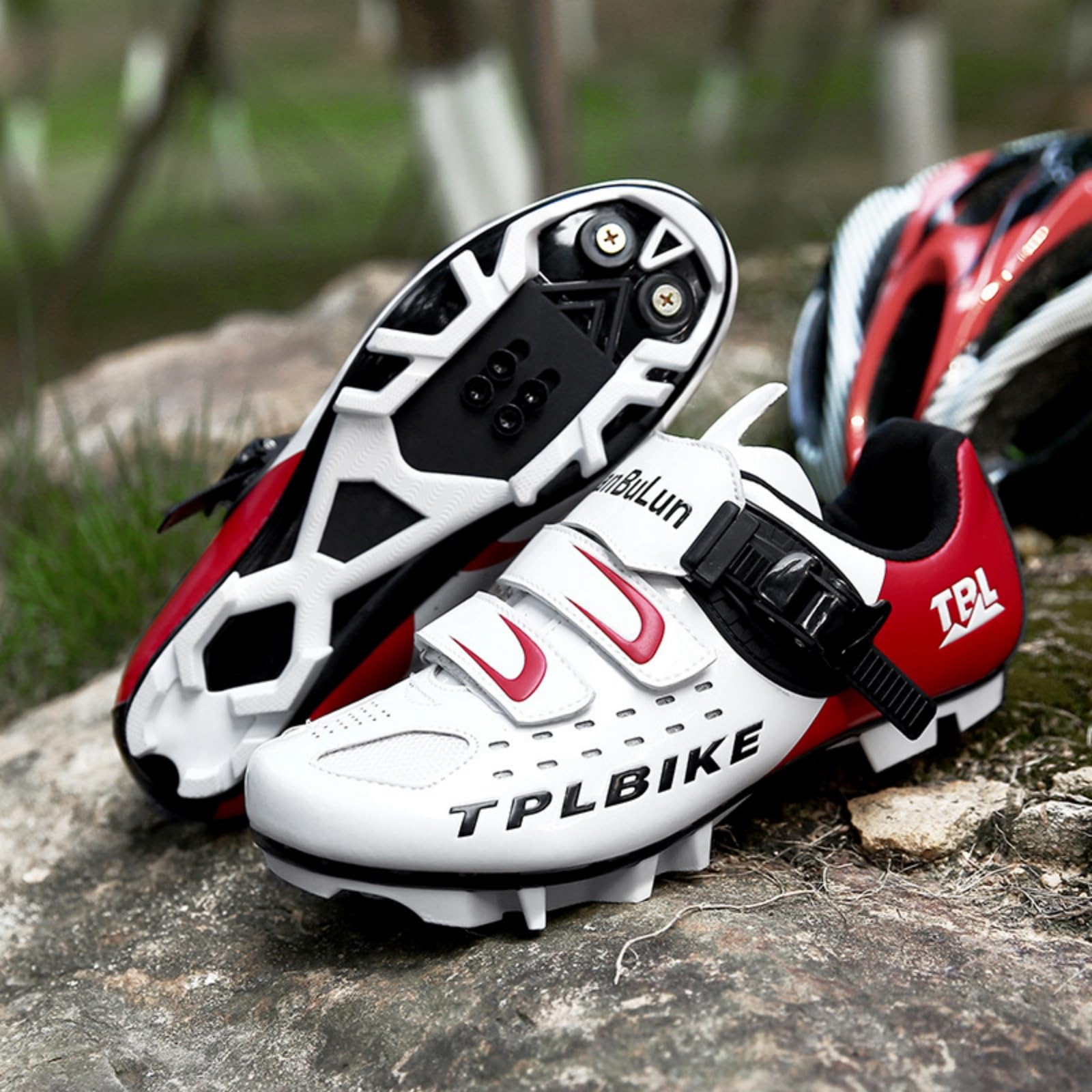 Mateju Zapatillas Ciclismo MTB Hombre Mujer, 36-47 EU Zapatillas Bicicleta de Montaña Hombre con Calas Respirables Antideslizantes para Deportes al Aire Libre