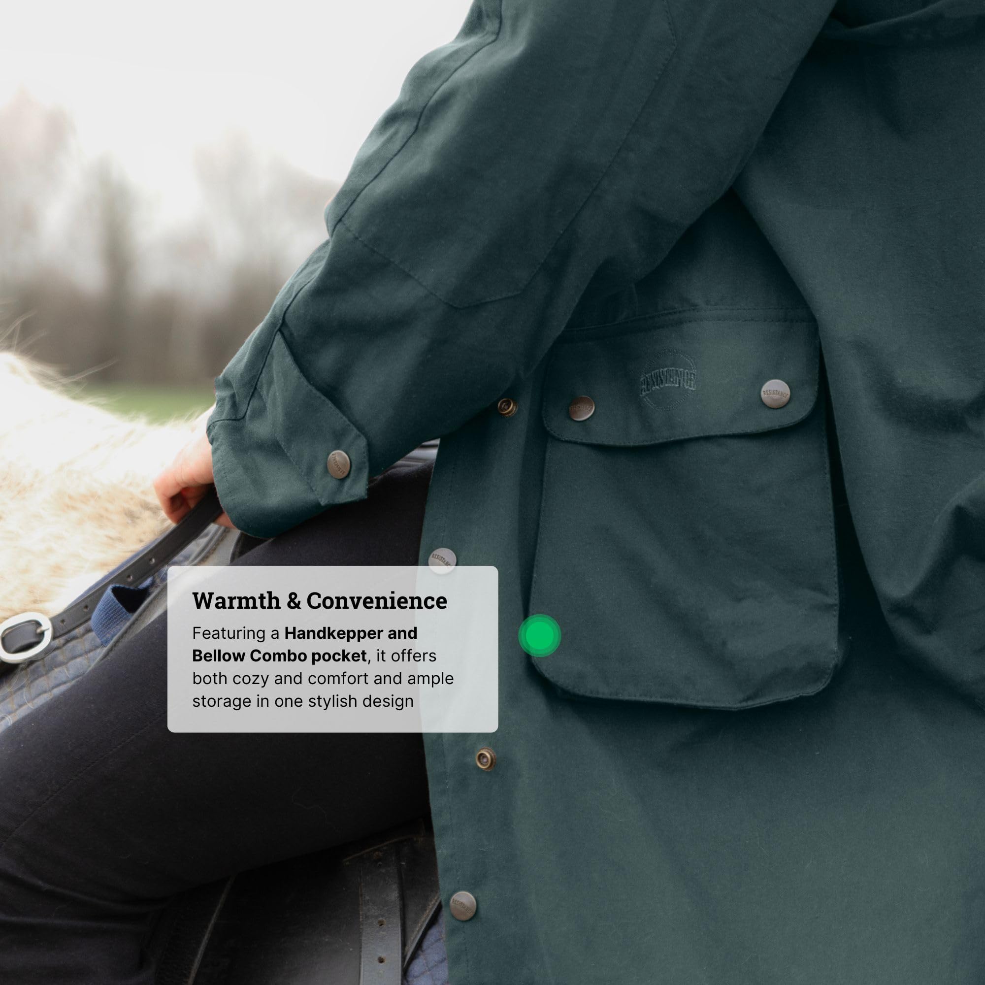 RESISTANCE Unisex Premium Oilskin Duster Coat Staubwedelmantel