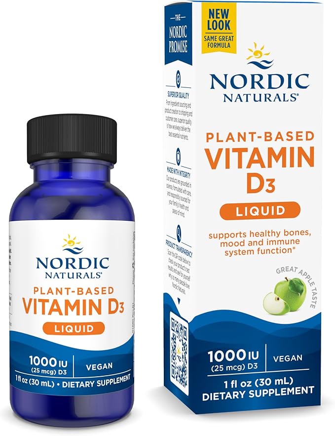 Nordic Naturals PlantBased Vitamin D3 Liquid 1 oz 1000