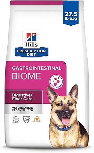 Hills Prescription Diet Alimento seco para perros con bioma gastrointestinal dieta veterinaria bolsa de 275 libras el embalaje puede variar