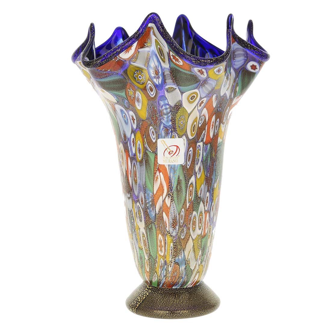 Amazon.com: Glass Of Venice Murano Glass Millefiori Gold