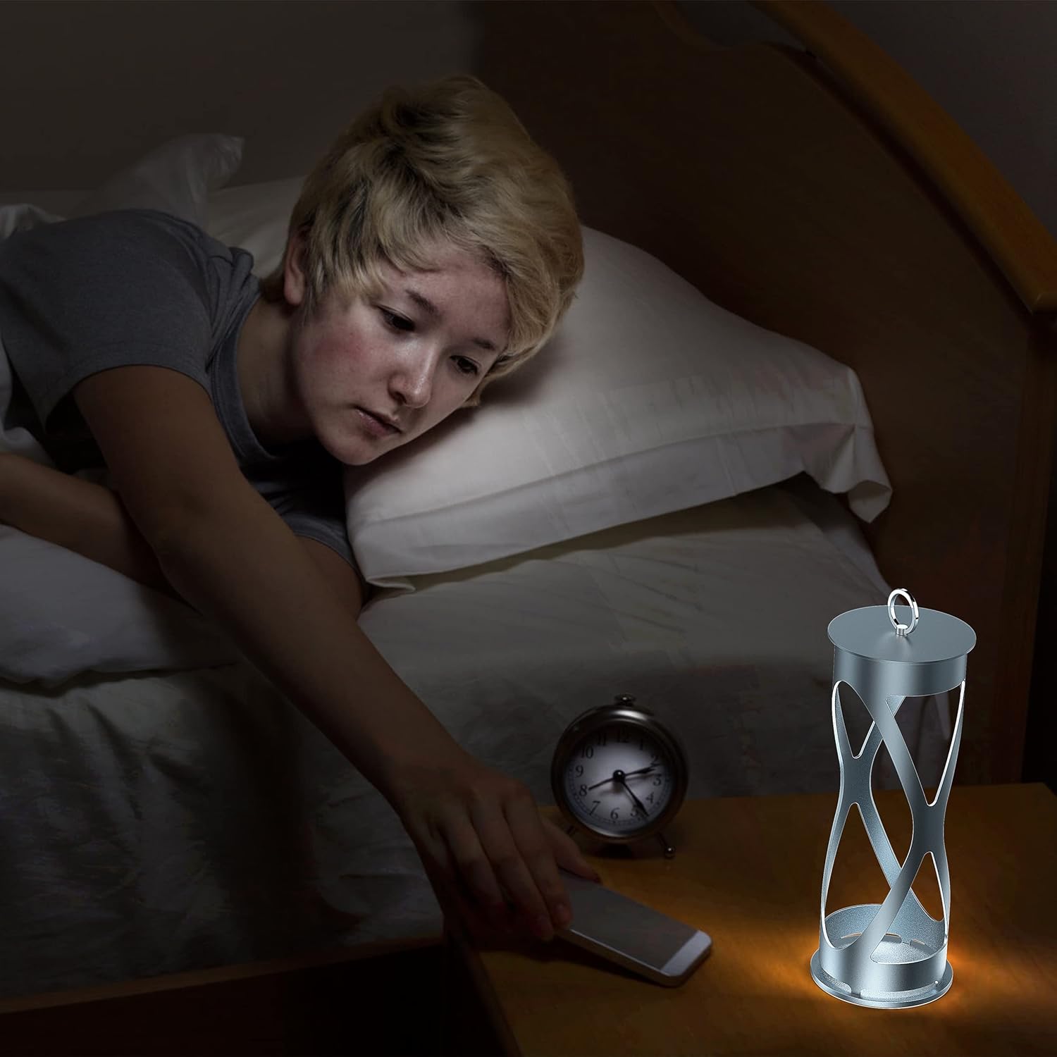 Cordless Table Lamps Rechargeable 2 Pack, 4000mAh LED Portable Metal Table Light,3 Color Light Modes Battery Powered Touch Table Lamp for Restaurant/Home/Patio/Outdoor.(Grey)