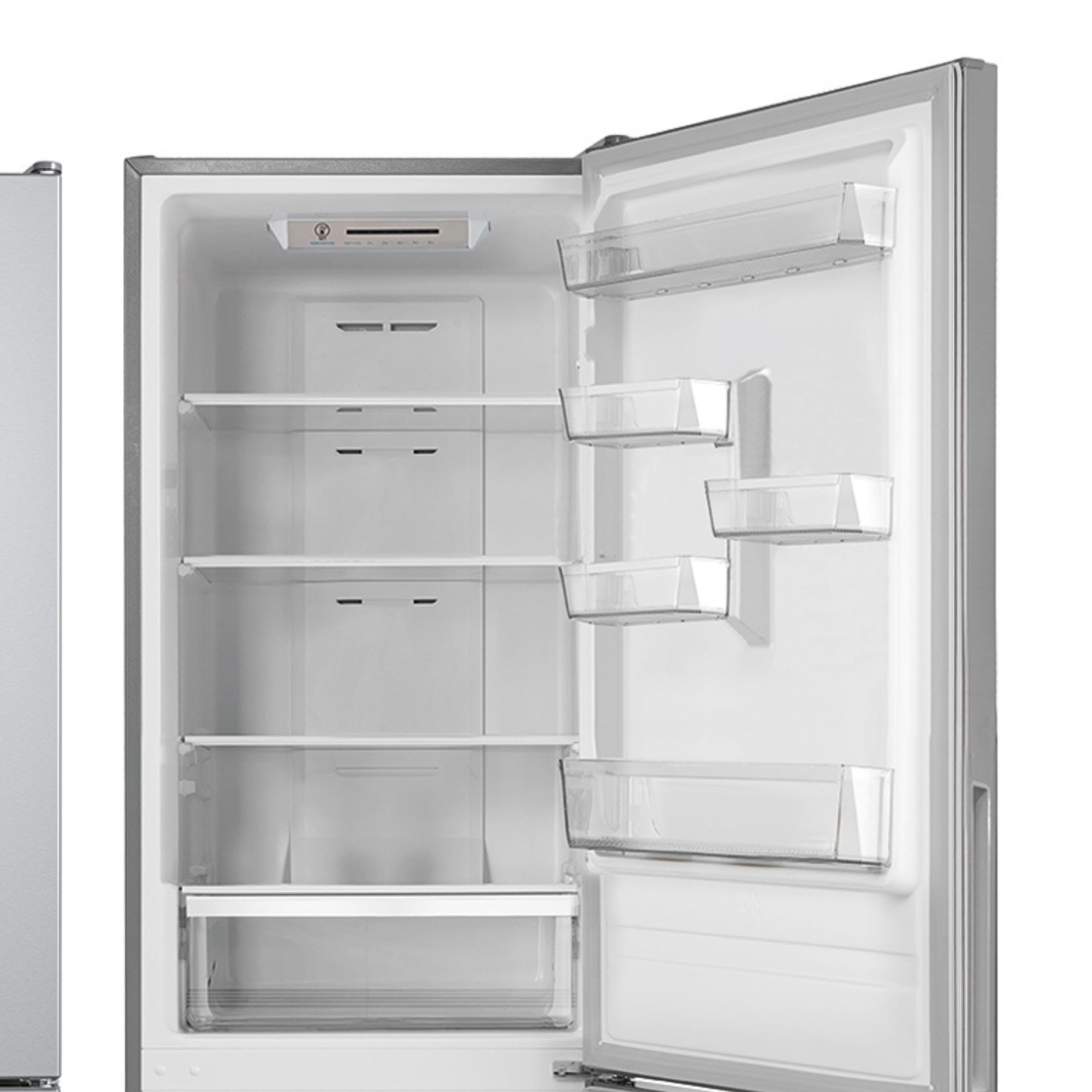 EDESA Frigorífico EFC-1821 NF EX/Combi TOTAL No Frost de 1.88 m con Regulación Electrónica de Temperatura LED Interior Tirador Integrado en la Puerta Capacidad de 310 L Ancho 59.5 cm Color Inox