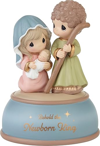 Precious Moments 231110 He aquí el rey recién nacido musical de resina
