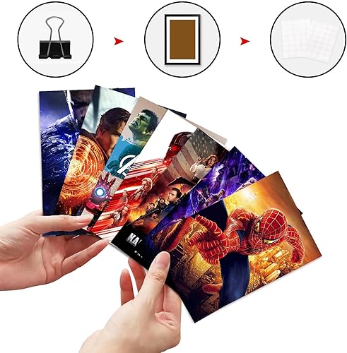 Miniatura 4 de LINPILET Kit de collage de pared de películas 50 piezas imágenes estéticas colección de fotos de película collage de arte de pared decoración de