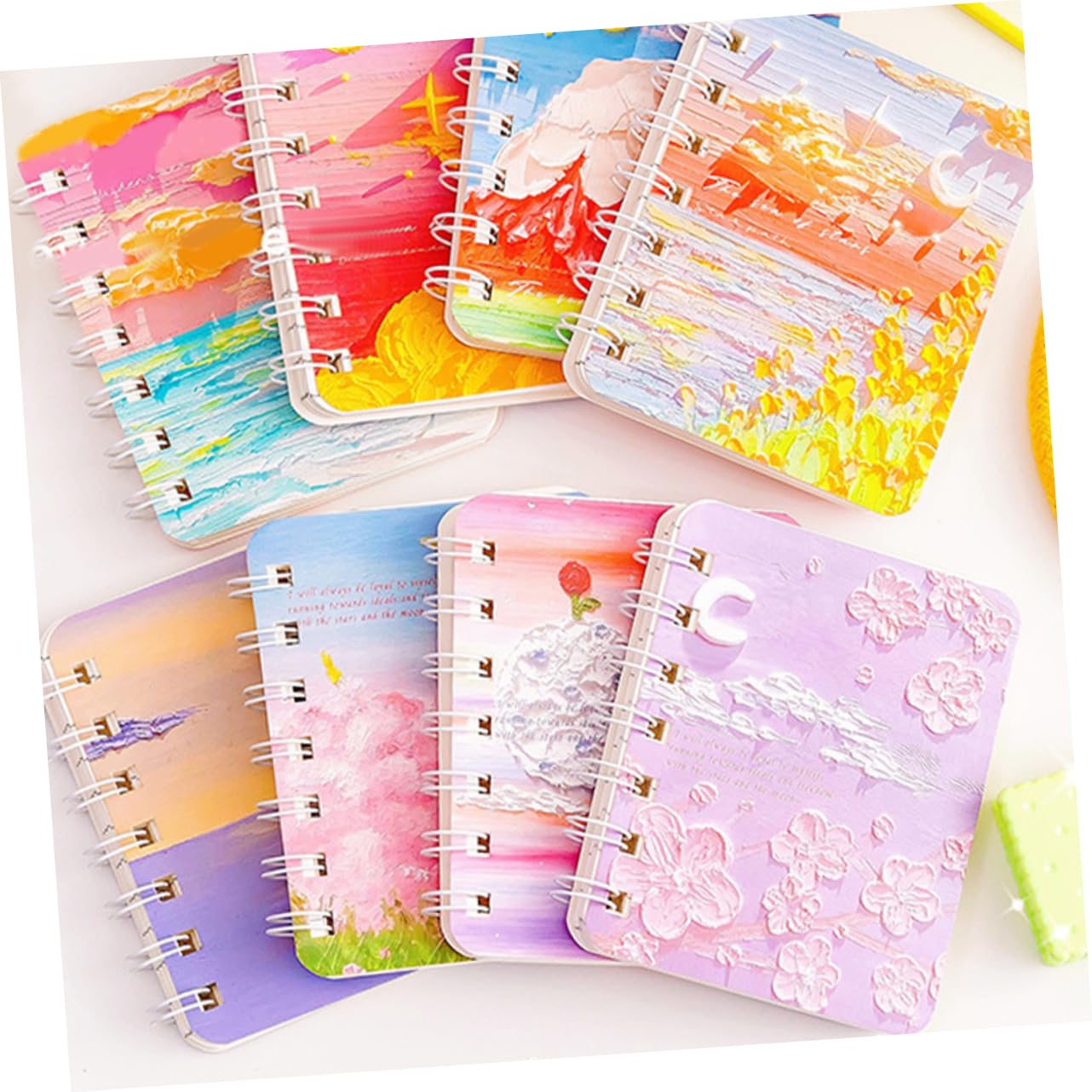 Gadpiparty 2 Pezzi Quaderni Spirale Artistici Notebooks Random per Studenti Ufficio per Personale