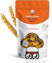 Healthy Master Baked Bhakarwadi 250g | Healthy Namkeen Snack with Authentic Gujarati Taste | Crispy & Wholesome Baked Snacks | Bhakarwadi for Anytime Munching | No Palm Oil, Preservatives or MSG | High-Fiber & Diet-Friendly