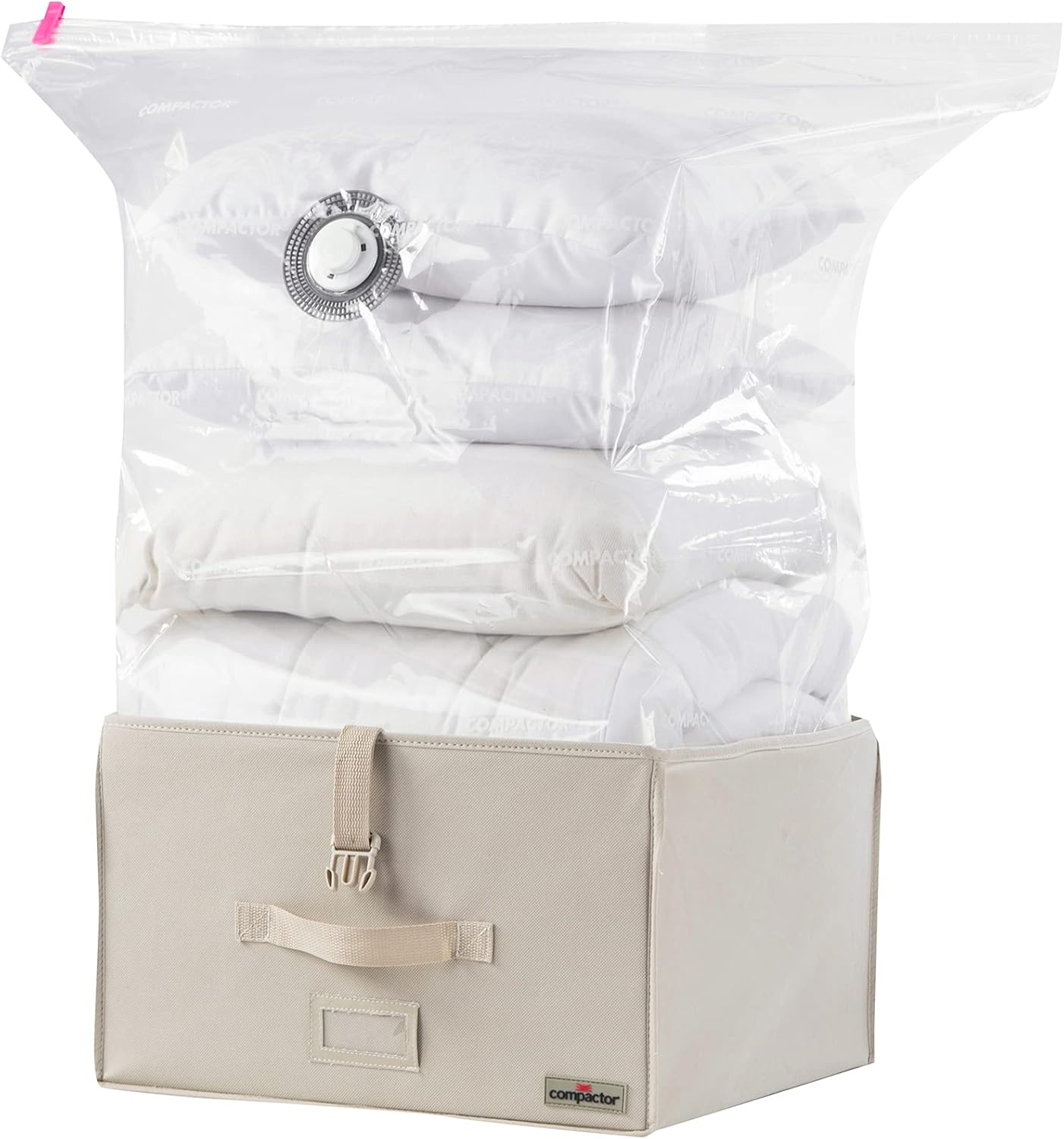 Compactor Space Saving Rigid Vacuum Storage Box, Size Medium, 100 Litre