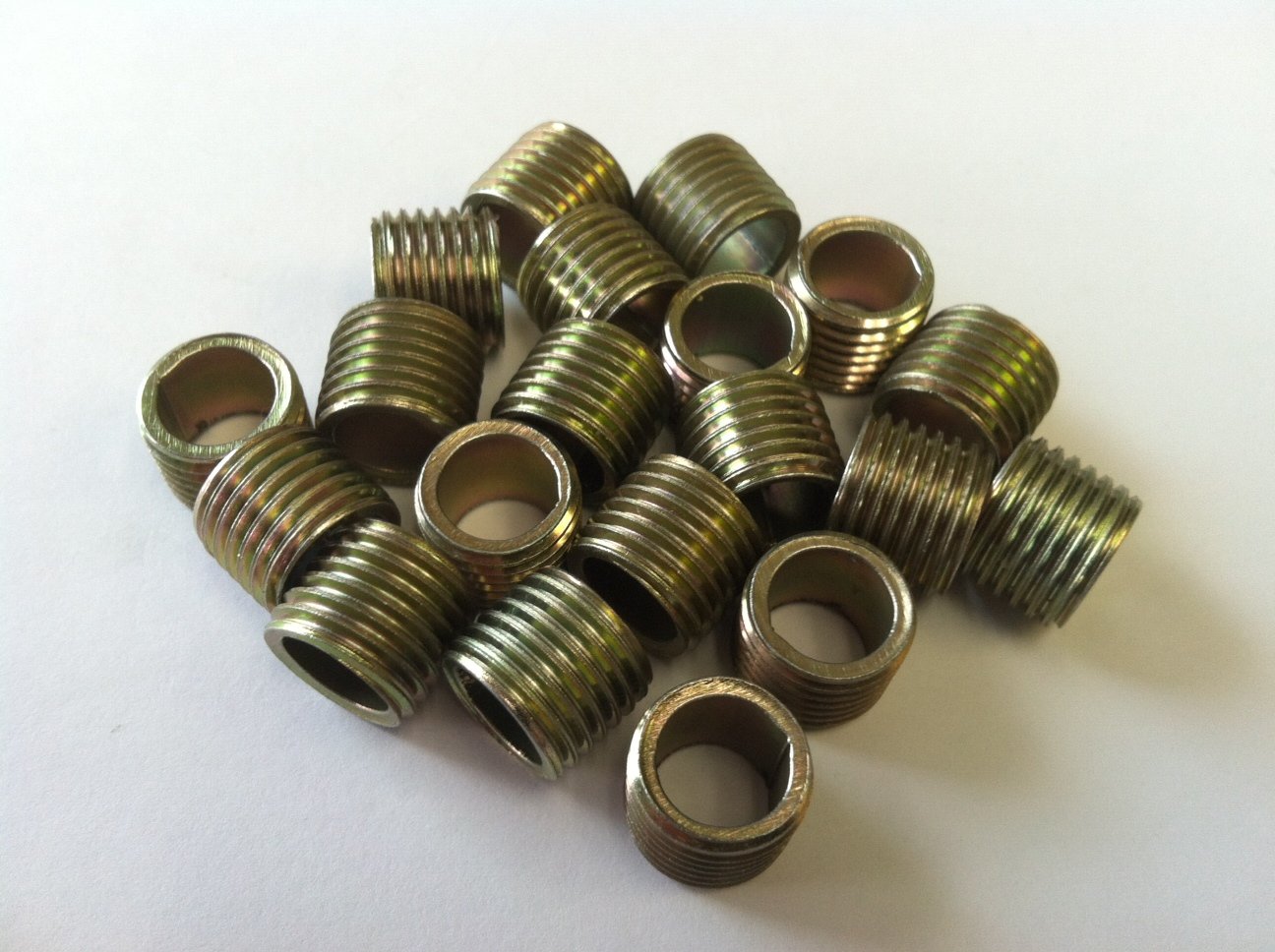 TWO - SMALL Threaded Connectors for Standard SMALL Pipe Bowls