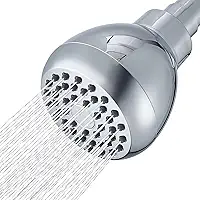 Chuveiro de alta pressão de 7,6 cm, chuveiro de chuva potente que aumenta a pressão, com junta esférica de latão giratória ajustável para uma experiência de banho relaxante e confortável