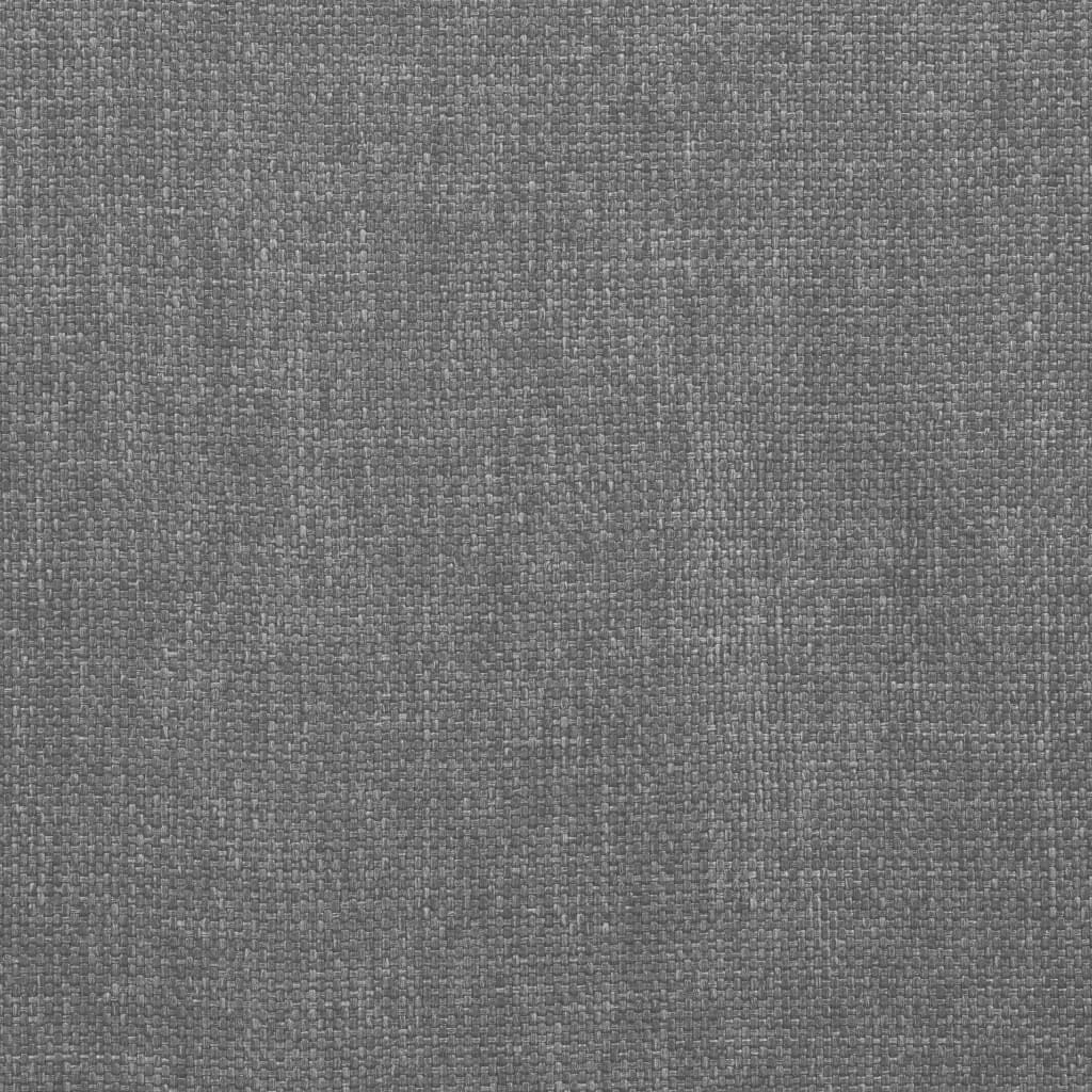 Sedia girevole per sala da pranzo, 2 pezzi, tessuto grigio chiaro con telaio in acciaio, imbottita ergonomica, girevole a 360 gradi, seduta 45 x 45 cm, ideale per sala da pranzo, ufficio