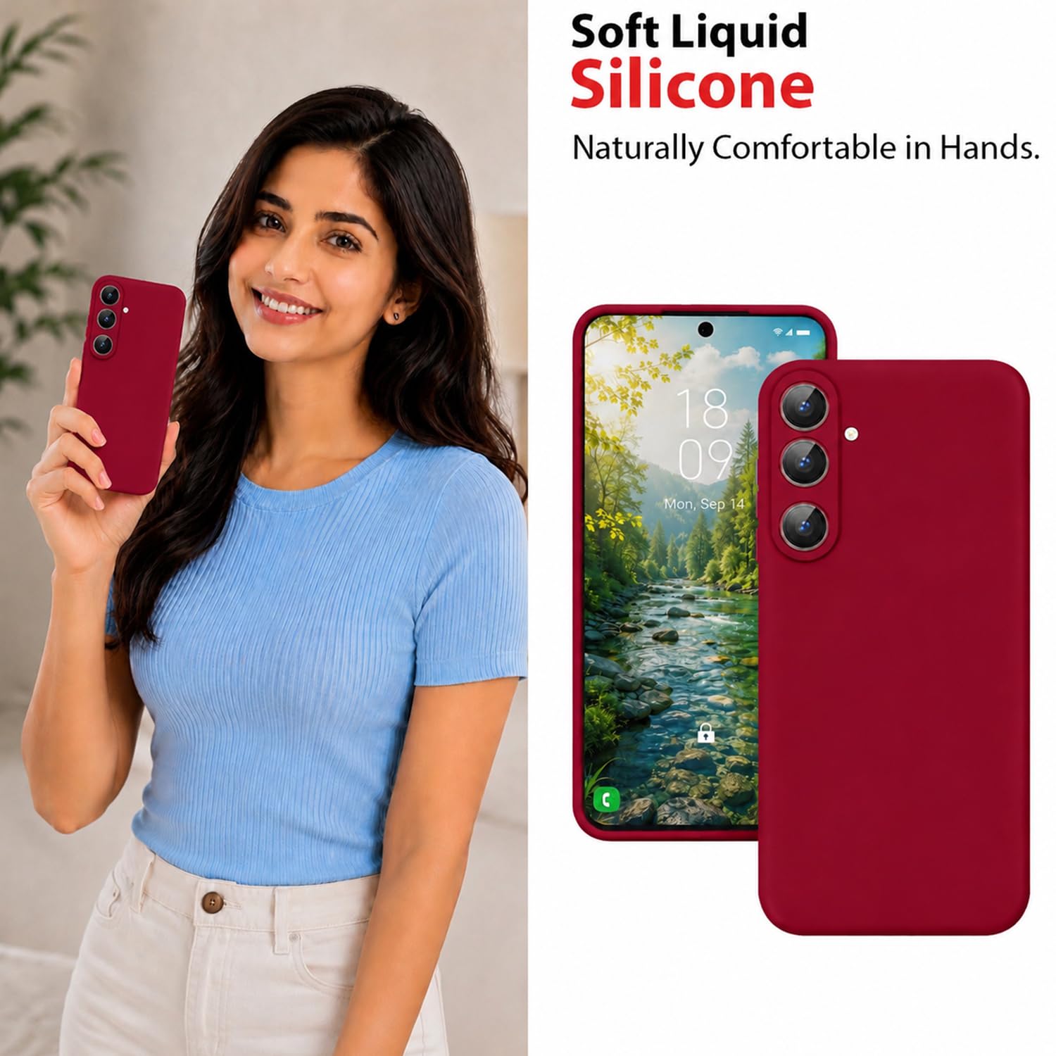 Samsung Galaxy A36/A56 Silicone Case - Shockproof & Soft Touch -5 Samsung Galaxy A36/A56 Silicone Case - Shockproof & Soft Touch -5