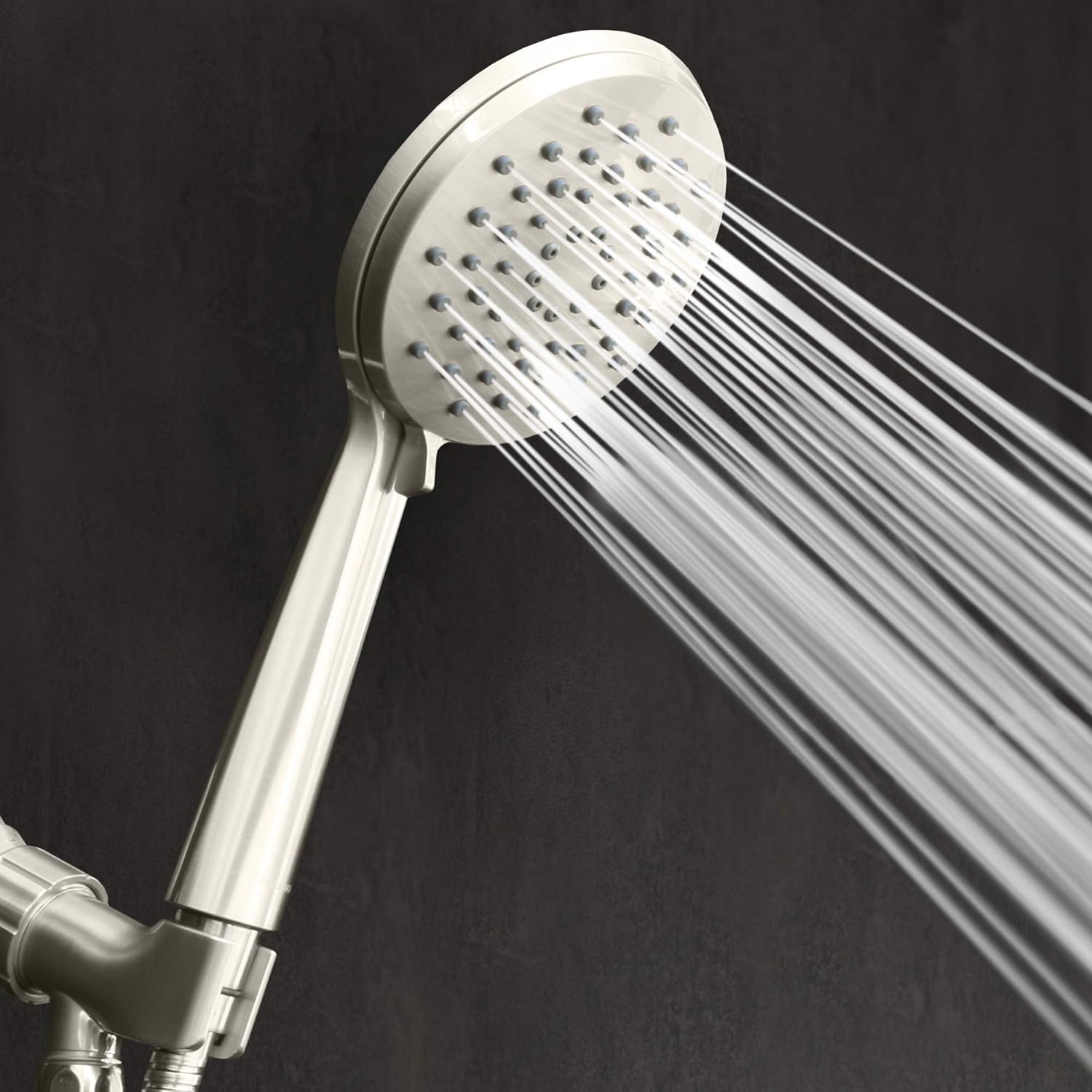 80% Off Discount ShowerMaxx, Luxury Spa Series, 3 Spray Settings 4.7 inch Hand Held Shower Head, Extra Long Stainless Steel Hose, MAXX-imize Your Shower with Showerhead in Polished Brass/Gold Finish