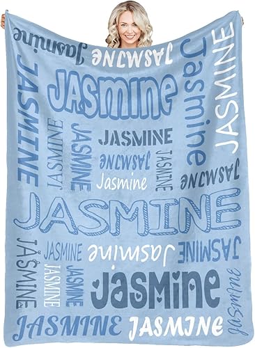 Dr.TOUGH Manta personalizada para bebé con nombre, manta de franela personalizada para niños y adultos, regalos de cumpleaños de Navidad