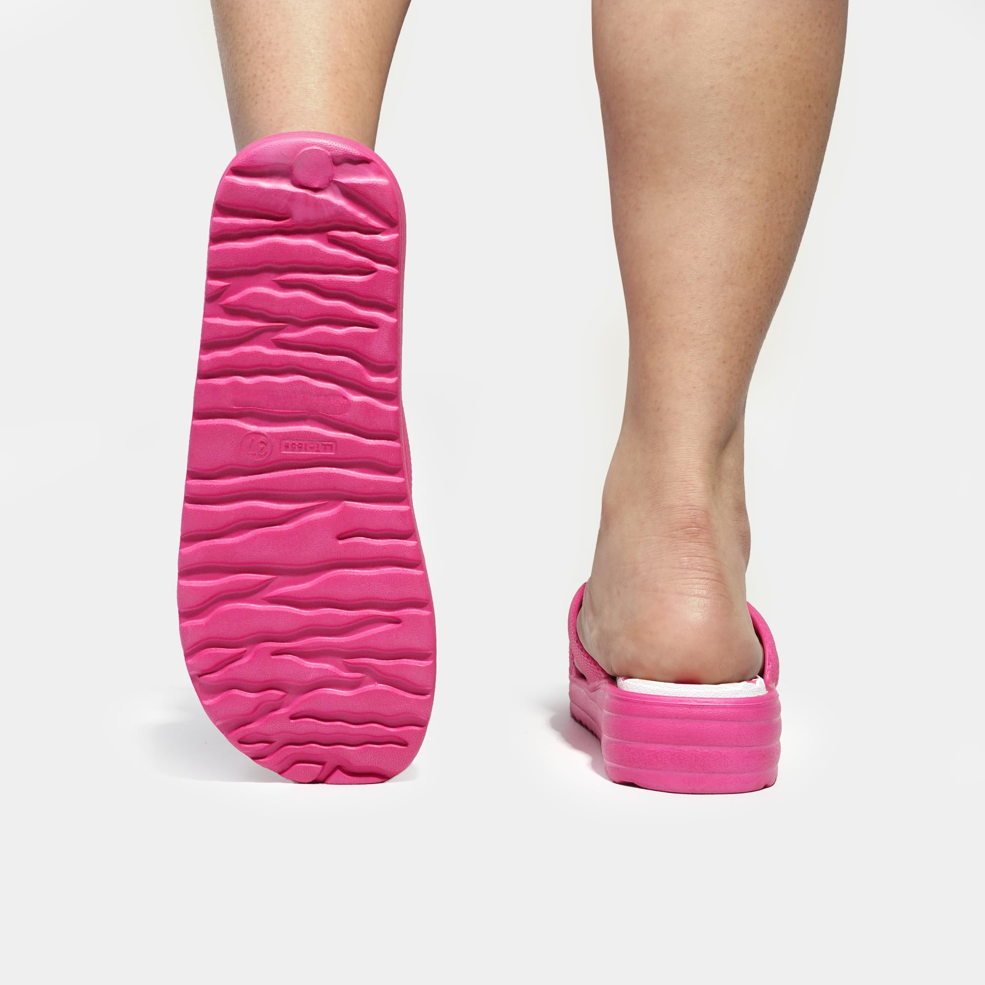JOMIX Chanclas Mujer Verano con Plataforma Chanclas Playa Mujer Suaves Piscina Mar Ducha Baño