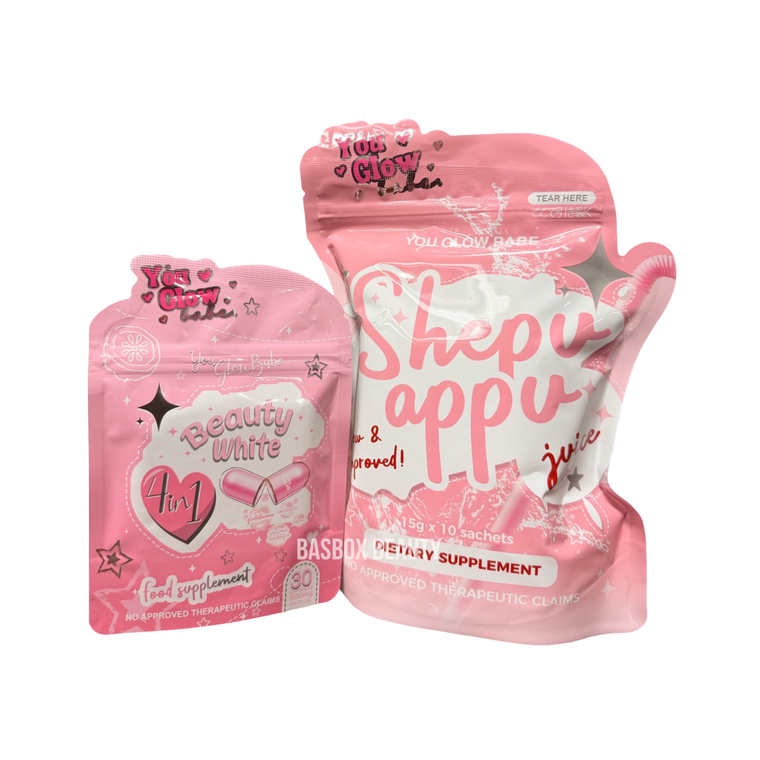 Beauty White Reju Set & Shepu Appu セット Amazon.com : You Glow Babe Shepu Appu Shape Up Juice & Beauty