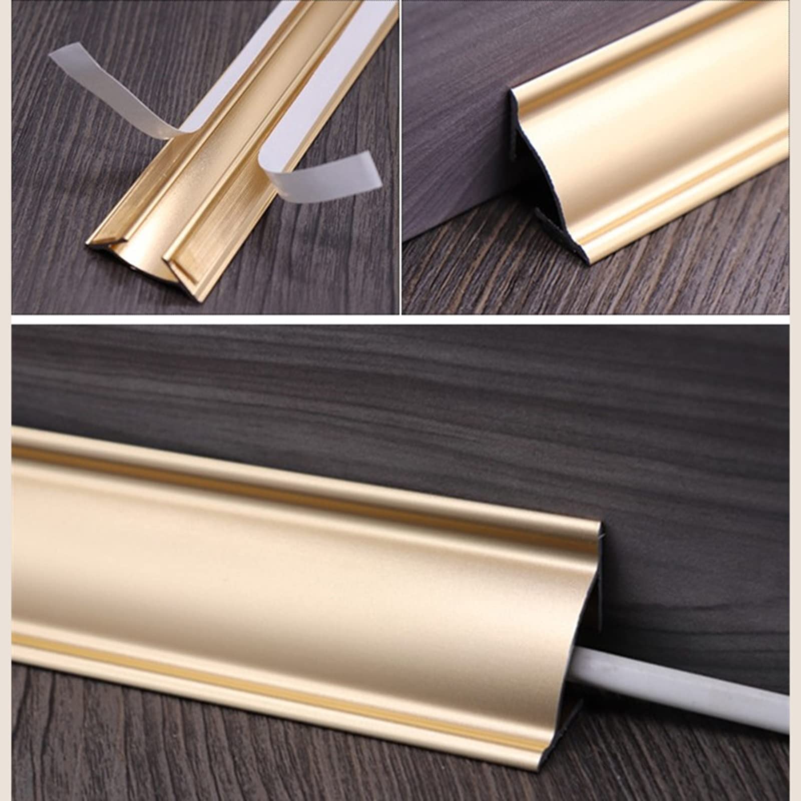 Aluminiowa osłona narożna do narożnika ściany, podłogi, sufitu, samoprzylepnej listwy przypodłogowej Alternatywa (30mm/1.2)