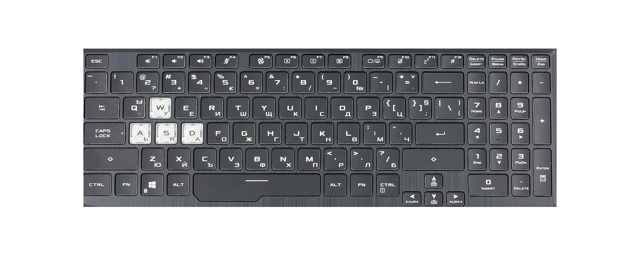 Saco Keyboard Silicone Skin Cover for ASUS TUF Gaming F15 FX506LU-HN075T, FX506LH-HN258W 15.6 inch Gaming Laptop - Black (B09GFZ8B4L) Amazon Price History, Amazon Price Tracker