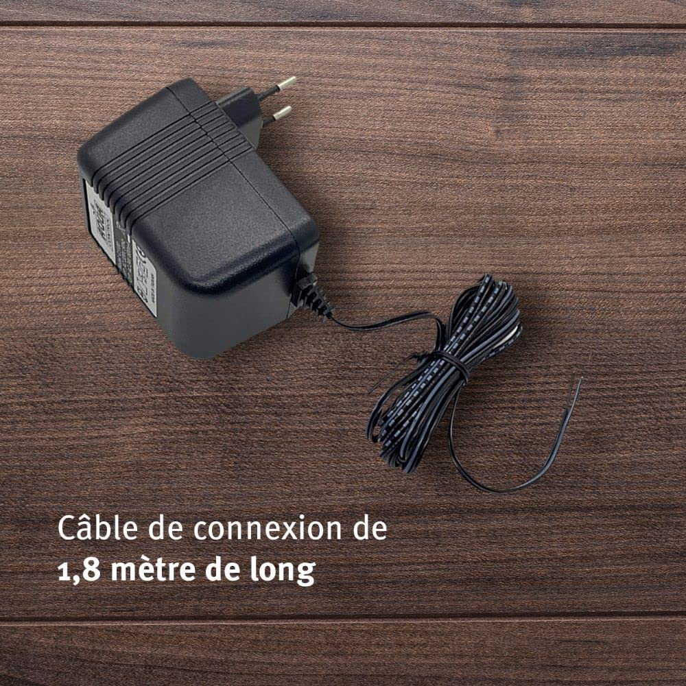 Transformateur 220V à 24V 1.8m pour Programmateur d'Arrosage de Jardin