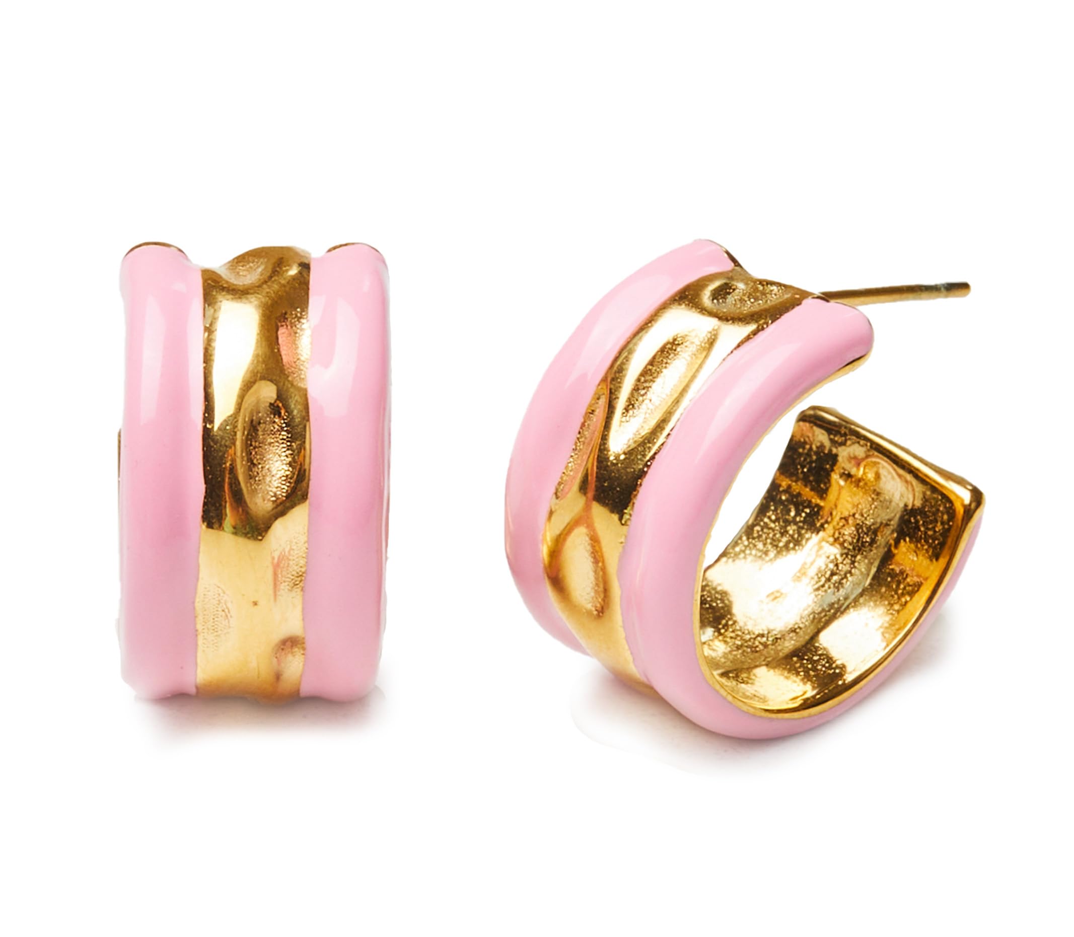 Violet and Brooks Millie Stripe Enamel Hoop