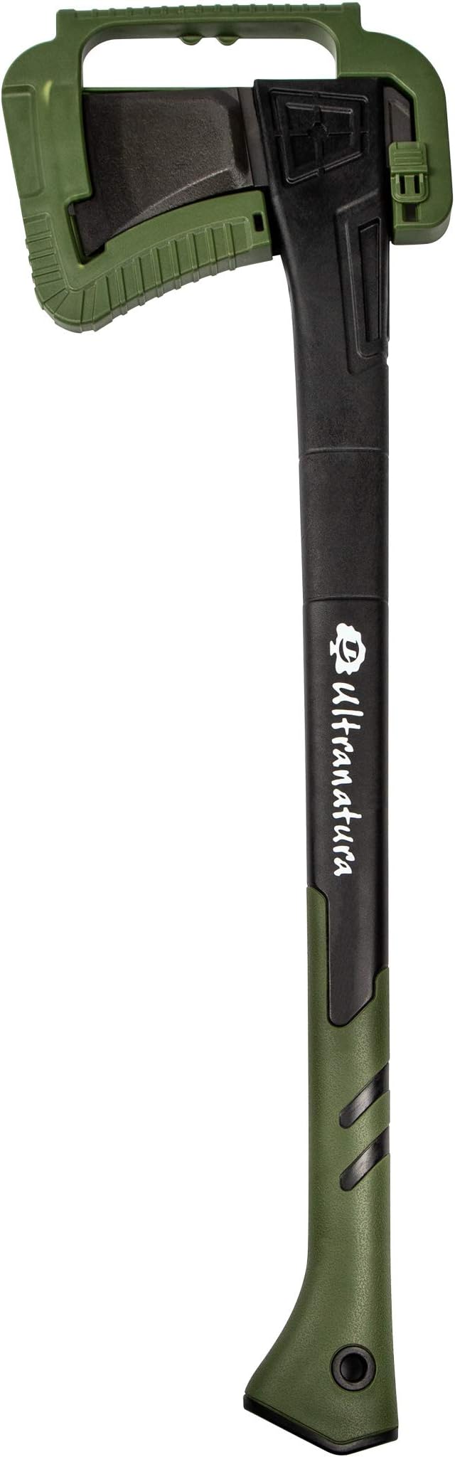 splitting axe incl. blade guard, length approx. 71 cm, professional axe with thick blade, ideal for splitting and chopping wood with diameters 30 cm and over
