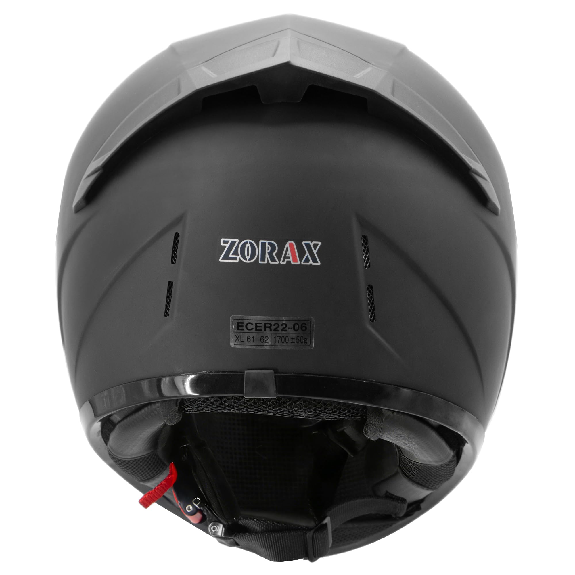ZORAX ZOR-817 Matt Black XXL (63-64cm) Full Face Motorcycle Helmet Road Legal ECE 2206 — view 7